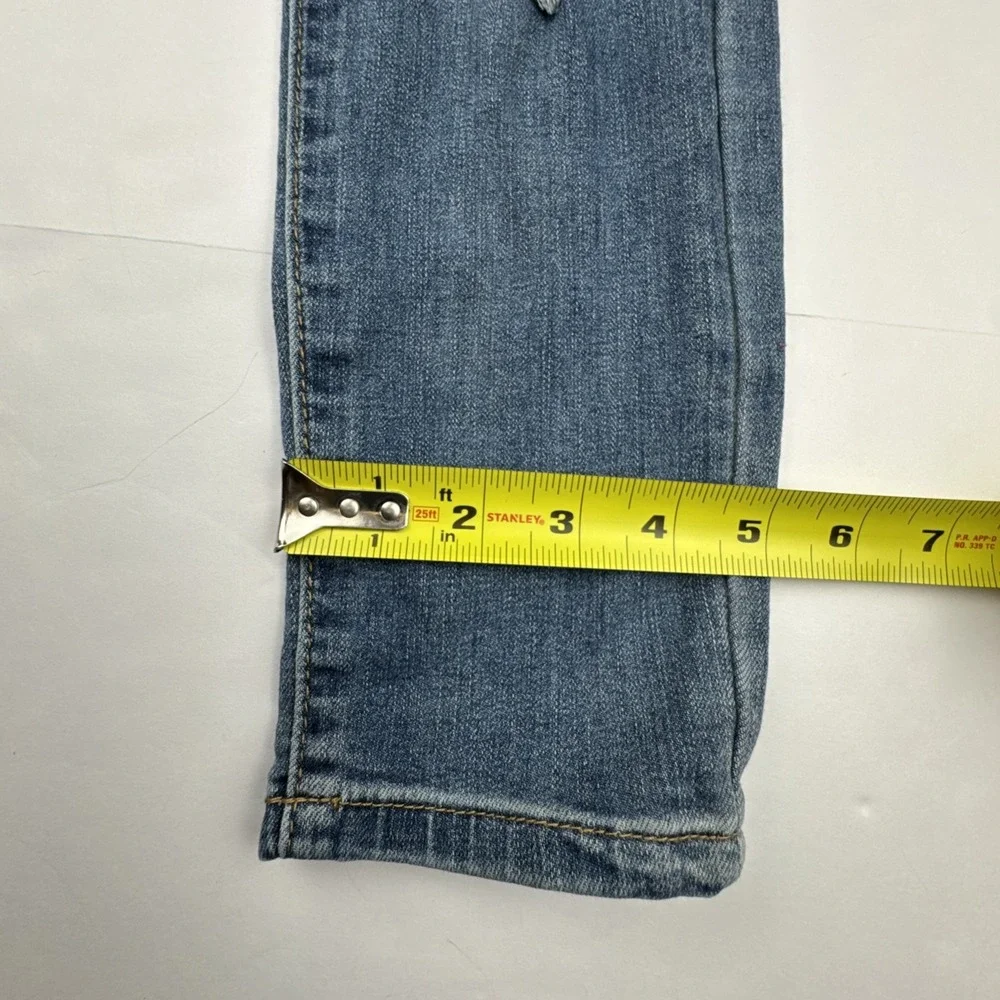 Refuge Women Skinny Jeans Size 2 Cotton Blend Floral Embroidered Distressed Boho